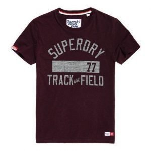 Superdry Lyhythihainen Trackster T-paita Punainen
