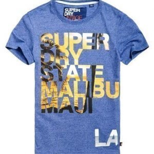 Superdry Malibu City T-paita Sininen