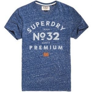Superdry Mark'd Premium T-paita Sininen