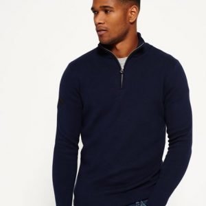 Superdry Metropolitan North Side Henley Neule Laivastonsininen