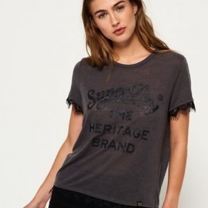 Superdry Naoki Graphic T-paita Harmaa