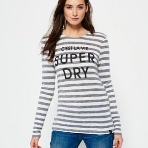 Superdry Nautical Step Hem Pusero Laivastonsininen