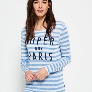 Superdry Nautical Step Hem Pusero Valkoinen