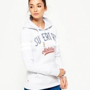 Superdry Ny Athletics Huppari Vaaleanharmaa