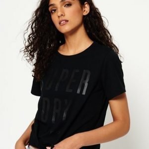 Superdry Ny Sport Knot T-paita Musta