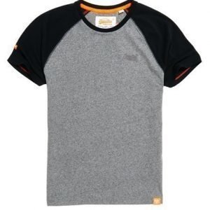 Superdry Orange Label Baseball T-paita Harmaa
