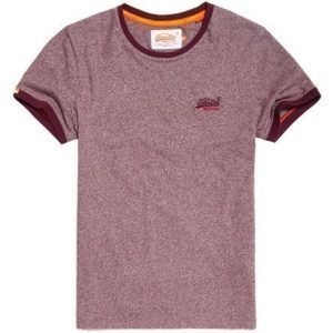 Superdry Orange Label Cali Ringer T-paita Punainen