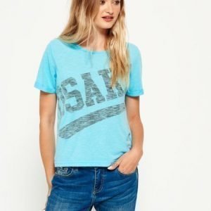 Superdry Osaka 6 Fluro Boxy T-paita Sininen