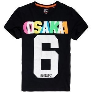 Superdry Osaka 6 Hyper T-paita Laivastonsininen