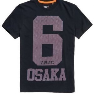 Superdry Osaka 6 Micro Dot T-paita Laivastonsininen