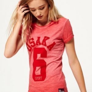 Superdry Osaka 6 Sport Washed T-paita Oranssi