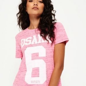 Superdry Osaka Boxy T-paita Vaaleanpunainen