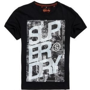 Superdry Overlap City T-paita Musta