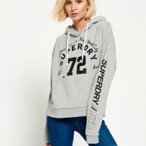 Superdry Oversize Urban Huppari Vaaleanharmaa