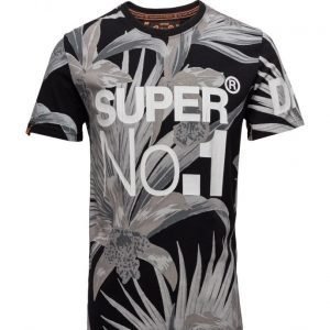 Superdry Oversized No 1 Aop Tee lyhythihainen t-paita