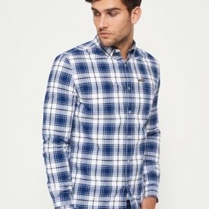 Superdry Oxford Washbasket Kauluspaita Sininen