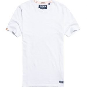 Superdry Pitkähelmainen Originals T-paita Valkoinen