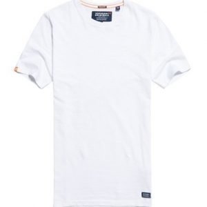 Superdry Pitkähelmainen Originals T-paita Valkoinen