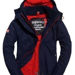 Superdry Pop Zip Arctic Windcheater Hupputakki Laivastonsininen