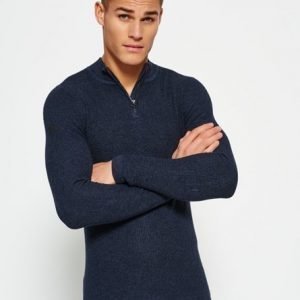 Superdry Premium City Henley Neulepusero Sininen