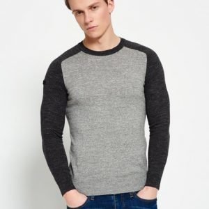 Superdry Premium Cotton City Baseballneule Harmaa