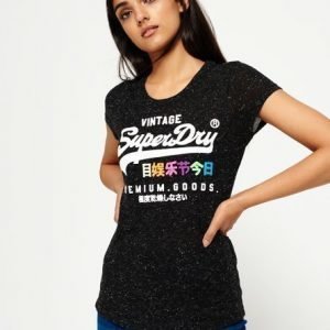 Superdry Premium Goods Pop T-paita Tummanharmaa