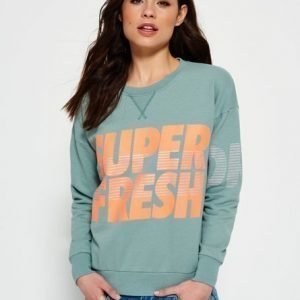 Superdry Pyöreäkauluksinen Freshness Pusero Vihreä