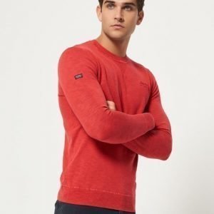 Superdry Pyöreäkauluksinen Garment Dyed L.A Pusero Punainen