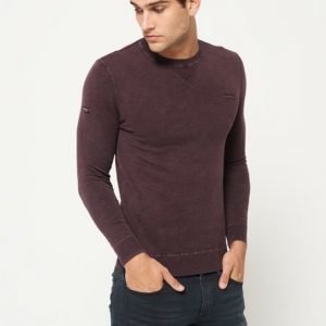 Superdry Pyöreäkauluksinen Garment Dyed L.A Pusero Purppura