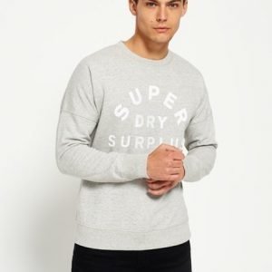 Superdry Pyöreäkauluksinen Surplus Goods Low Rider Neulepusero Harmaa