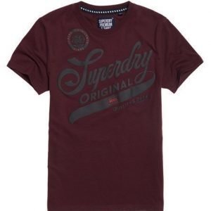 Superdry Quality And Detail T-paita Punainen