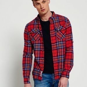 Superdry Refined Lumberjack Paita Punainen