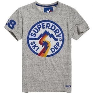 Superdry Retro Mountaineer T-paita Harmaa