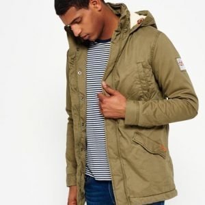 Superdry Rookie Military Parkatakki Vihreä