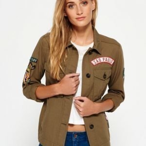 Superdry Rookie Patch Takki Vihreä