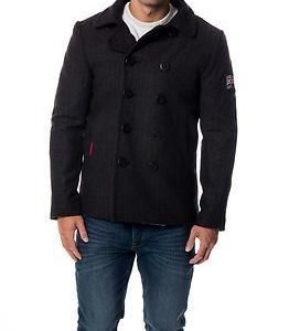 Superdry Rookie Peacoat Charcoal Herringbone