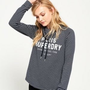 Superdry Savupiippukauluksinen Amour Pusero Laivastonsininen