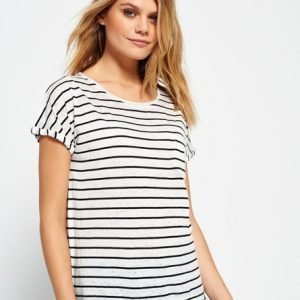 Superdry Scoop Hem T-paita Valkoinen