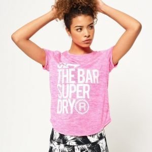 Superdry Sd Sport Fitspiration T-paita Vaaleanpunainen