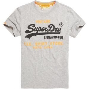 Superdry Shirt Shop Duo T-paita Vaaleanharmaa
