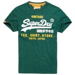 Superdry Shirt Shop Duo T-paita Vihreä