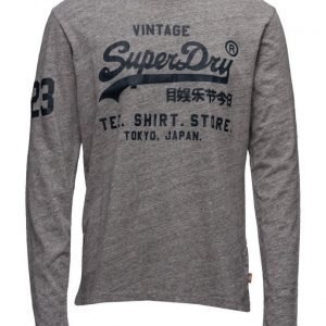 Superdry Shirt Shop L/S Tee pitkähihainen t-paita