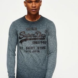 Superdry Shirt Shop Overdyed T-paita Musta