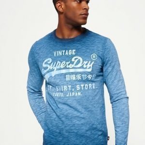 Superdry Shirt Shop Overdyed T-paita Sininen