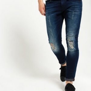 Superdry Skinny Farkut Sininen