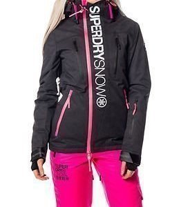 Superdry Snow Super G Multi Jacket Scratch Black/Fluro Pink