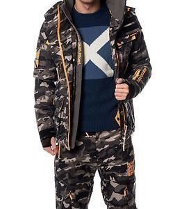 Superdry Snow Ultimate Snow Service Jacket Black Ice Camo