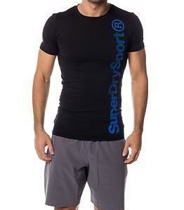 Superdry Sport Gym Base Logo Runner Tee Black