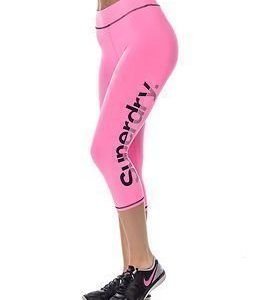 Superdry Sport Gym Running-Capri Fluro Pink