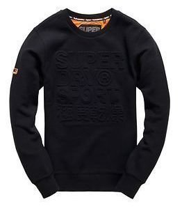 Superdry Sport Gym Tech Embosesed Crew Black